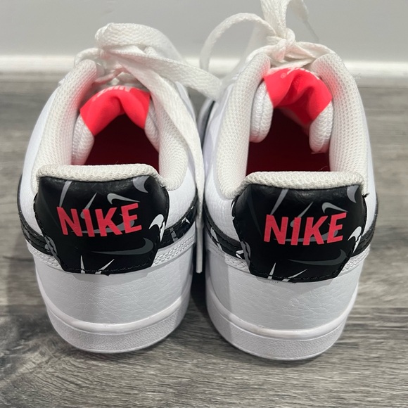 Nike Women’s Court Vision Low White with Hyperpink - Picture 4 of 6